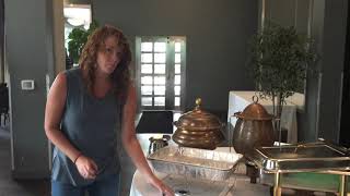 How to use a chafer dish for catering an event