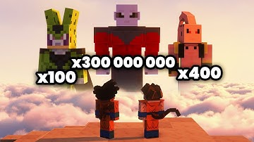 2 idiots vs Minecraft Dragon Ball but the enemies have realistic multipliers