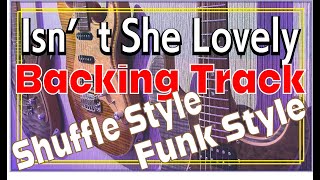 Video thumbnail of "Isn't She Lovely Backing Track for adlib / Shuffle & Funk style"