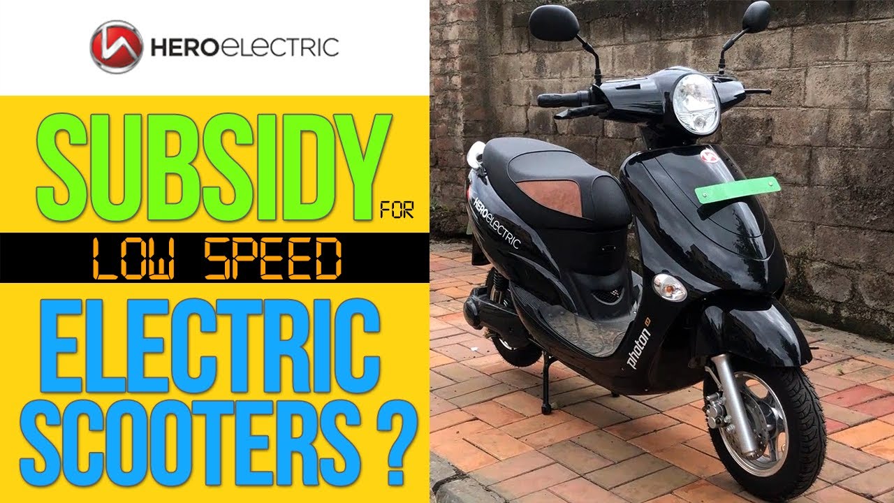 Hero Electric wants subsidies on low speed electric scooters - PluginIndia
