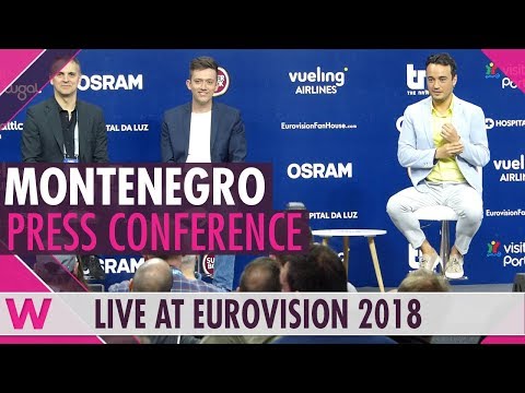 Montenegro Press Conference: Vanja Radovanović "Inje" @ Eurovision 2018 | wiwibloggs