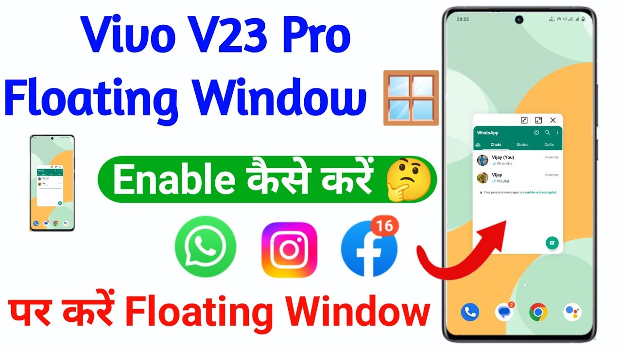 vivo v23 pro floating window setting | how to use floating window ...