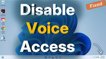 Automatisch starten van spraaktoegang uitschakelen in Windows 11