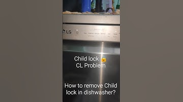 "How to Remove CL (Child Lock) in LG Dishwasher | Easy Fix for Locked Controls" Child lock 🔒🔐