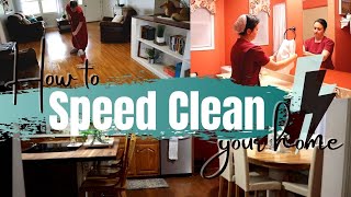 HOW TO SPEED CLEAN YOUR HOME / SPEED CLEAN WITH ME / AFTER DARK CLEAN WITH ME