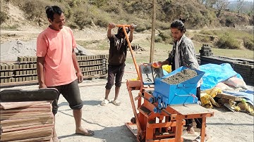 Construction Engineering Technology, CSEB interlocking bricks production in Jajarkot Nepal