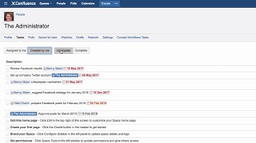 View tasks in your profile - Learn Atlassian Confluence #93