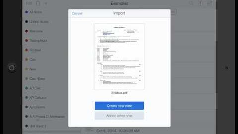 Using Schoology and Notability