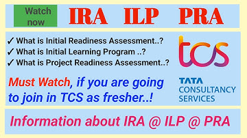 What is IRA ILP PRA in TCS || IRA || ILP || PRA || TCS