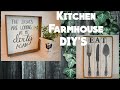 FARMHOUSE KITCHEN DECOR | DOLLAR TREE | EASY DIY'S