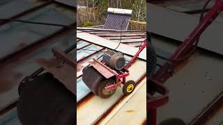 Restoring a Rusty Metal Roof - Good tools and machinery make work easy