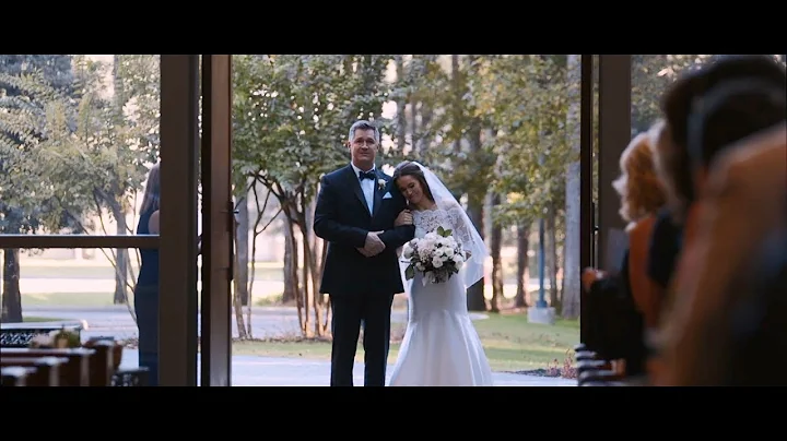 Father & Daughter cry together walking down the aisle | Cassi & Ben