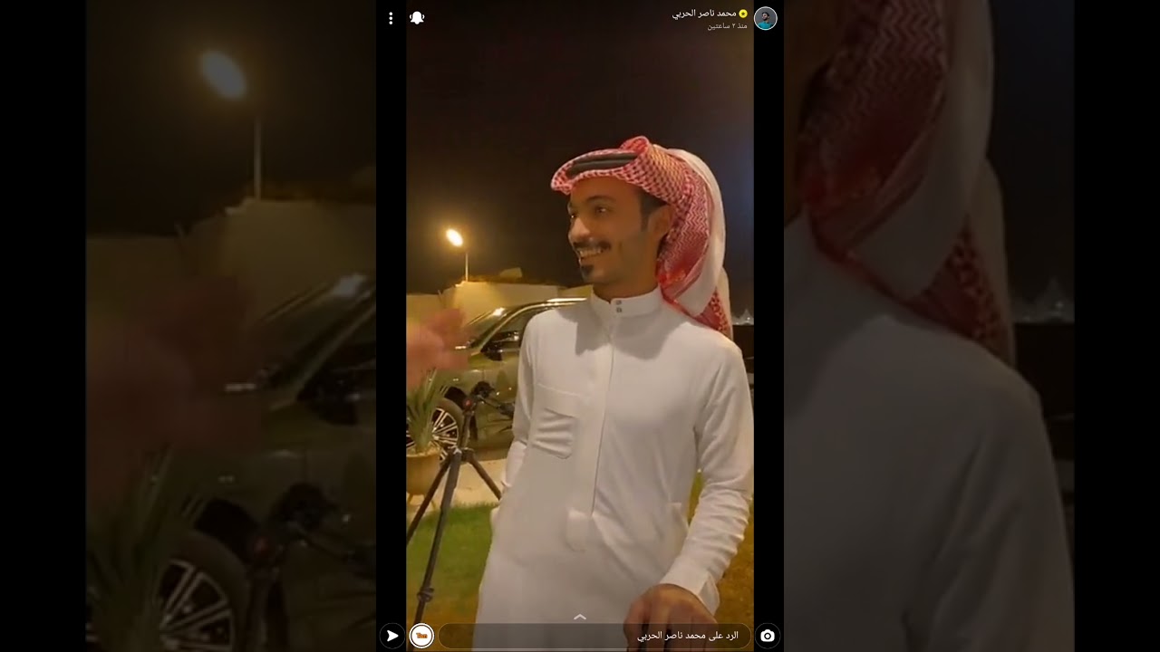 سنابات محمد ناصر الحربي مع الشباب بالاستراحه