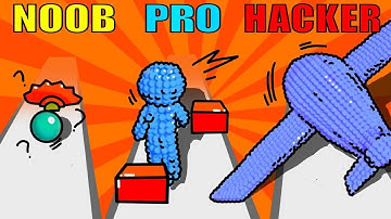 NOOB vs PRO vs HACKER in Pixel Battle
