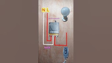 Wireless remote control switch wiring diagram #video  #viralshorts