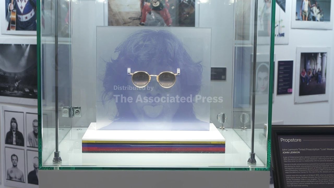 Items from Lennon, Oasis, Jackson, to be auctioned - YouTube
