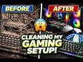 Deep Cleaning My Gaming Setup (Satisfying &amp; Relaxing)