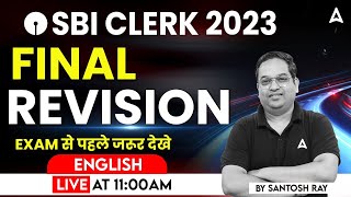 SBI Clerk 2023 | English  | Final Revision By Santosh Ray | SBI Clerk English screenshot 2