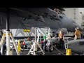 Aircraft Carrier USS Dwight D. Eisenhower (CVN 69) EA-18G Growler &amp; F/A-18F Super Hornet Maintenance