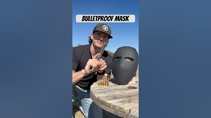 Bulletproof Chinese face mask vs different guns