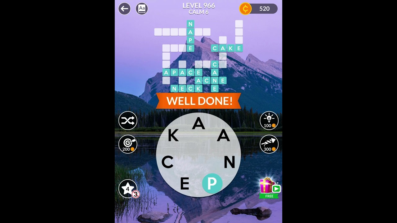 Wordscapes Level 966 Calm 6