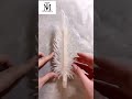DIY hot glue feather #diyfeather #hotgluedesign #featherdesign #homedecor #homediy