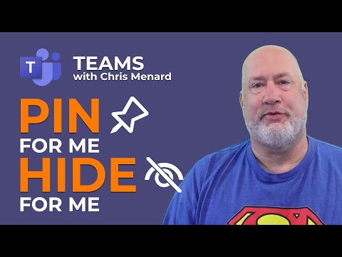 Microsoft Teams - Pin for Me and Hide for Me (hide your own video) - Meeting Features!