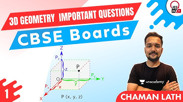 3D Geometry Important Questions Part 1 | CBSE Boards | JEE 24x7 | Chaman Lath