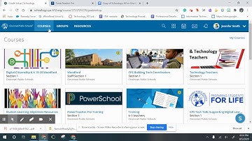 Schoology #2-how to connect/sync your powerschool gradebook to your courses