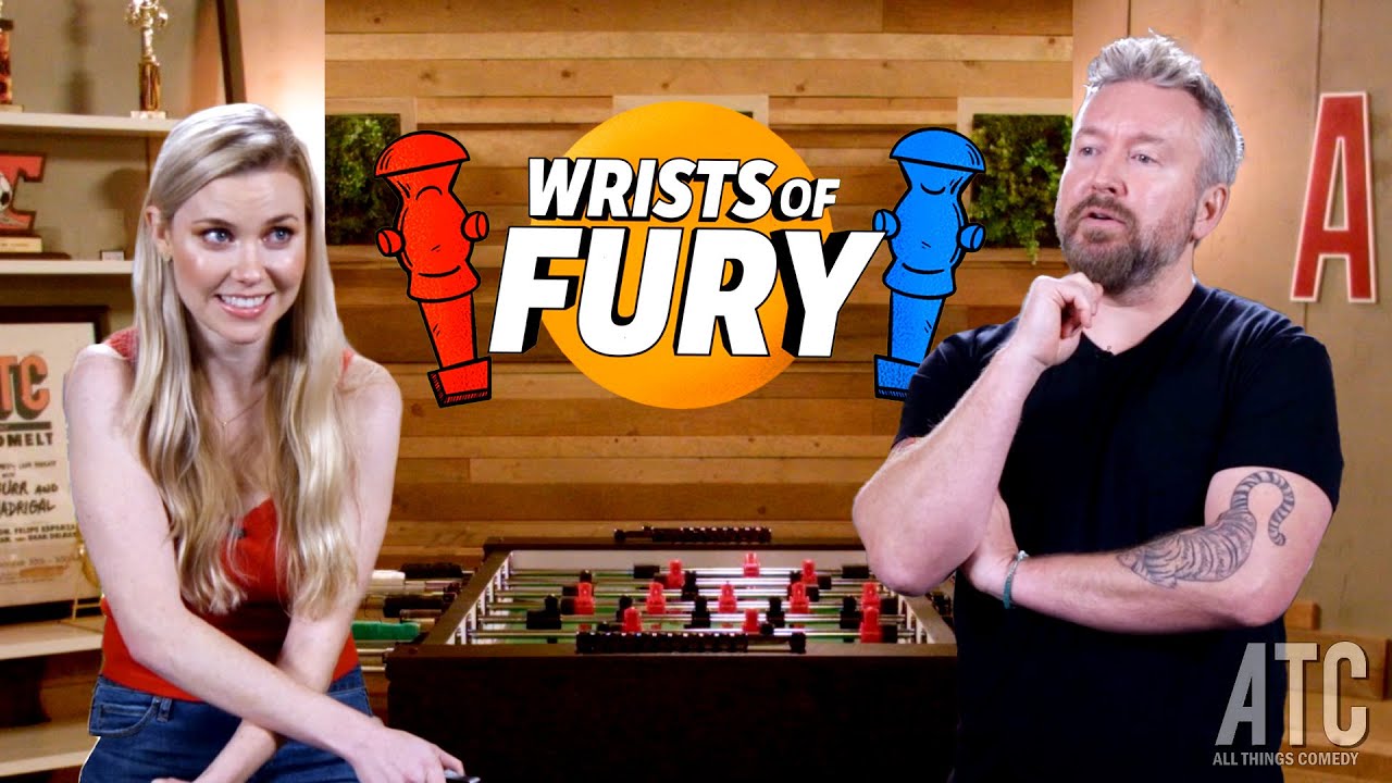 Chad Daniels Meets Kelsey Cook For the First Time Over a Game of Foosball on Wrists of Fury