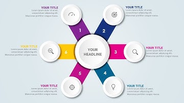 Animated 6 Circular Options Infographic Slide in PowerPoint