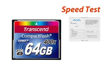 Transcend 400X 64GB CompactFlash UDMA 7 - AJA Speed Test
