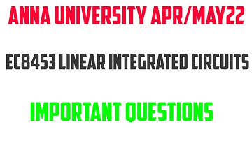 ec8453 lic important questions| lic important questions| EC8453 LIC| linear integrated circuits