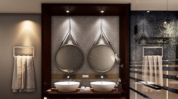 Modern Bathroom Walkthrough Render | ARKITECH | Twinmotion