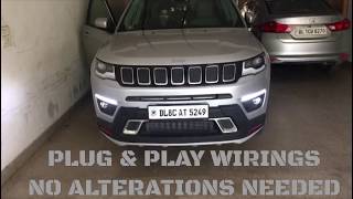 Match Highlights Jeep Compass DRLs with indicator function @decibels gurgaon