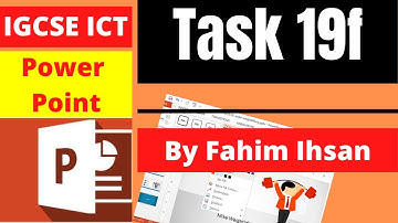 Task 19F Inserting, cropping, resizing images in presentation slide