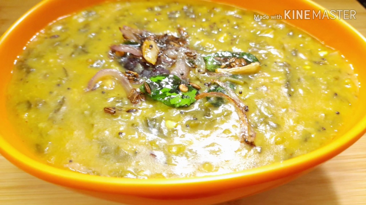 Palak Dal Recipe Palak Toor dal spinach dal YouTube