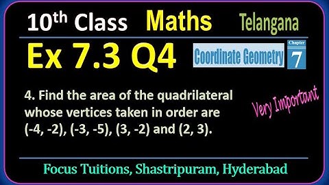 Telangana 10th Class Maths Chapter 7 Coordinate Geometry Ex 7.3 Q2 | Exercise 7.3 Q4 | TG, TS