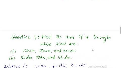 Areas of Triangle, square and rectangle.General Math 10th Class unit 9  Exercise 9.2