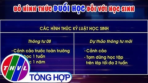 Bỏ hình thức đuổi học đối với học sinh