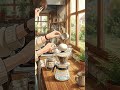 Rainy Morning Coffee ☕🌧 | Ghibli ASMR