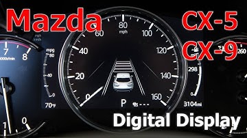 How to change the dashboard display on CX-9 or CX-5