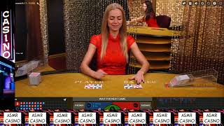 Soft Whispery Card Dealing Unintentional ASMR from Elza #1 on the Live Casino Baccarat Table screenshot 4