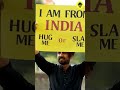 Indian in pakistan  hug or slap experiment
