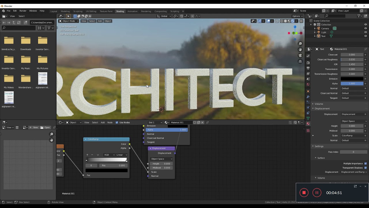 blender 3d text template blender 3d text template