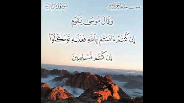 الآية رقم ٨٤ سورة يونس. #محمد_أحمد_أبوغنيمة