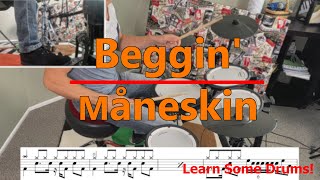 Beggin' Drum Lesson - Måneskin