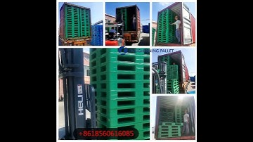 double face steel reinforced plastic pallet finish loading