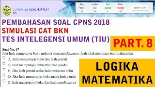 Berikut adalah cuplikan video berisikan tentang pembahasan soal
simulasi cat cpns bkn 2017. selamat belajar, semoga berhasil. amin