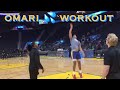 📺 Omari Spellman  workout at Warriors pregame before Phoenix Suns at Chase Center in San Francisco